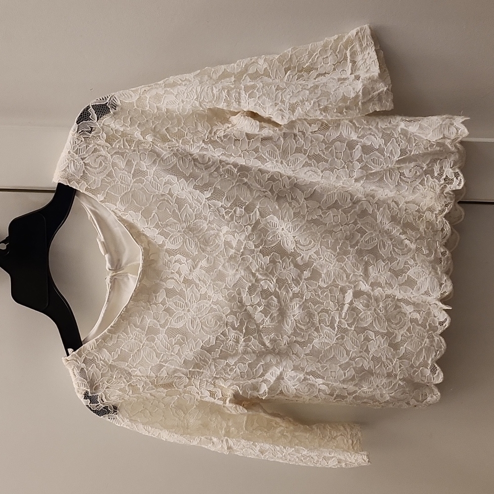 H&M kids white tule shirt